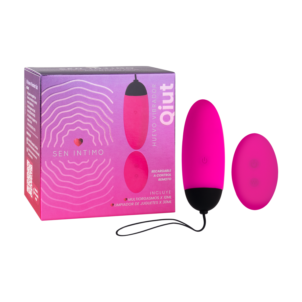 Kit Huevo Vibrador a Control Remoto Qiut Sen Intimo