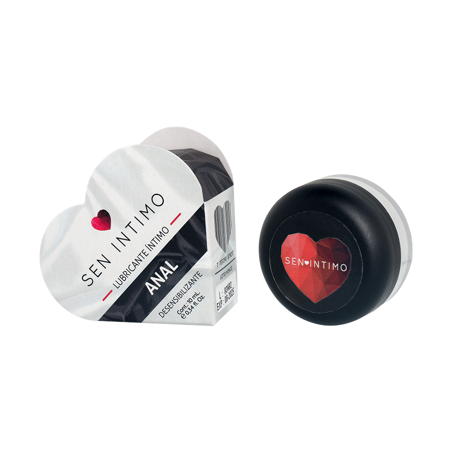 Lubricante Anal Corazón X 10 Ml Sen Intimo