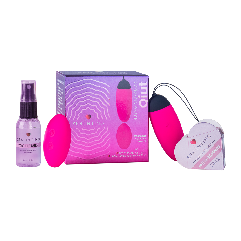Kit Huevo Vibrador a Control Remoto Qiut Sen Intimo