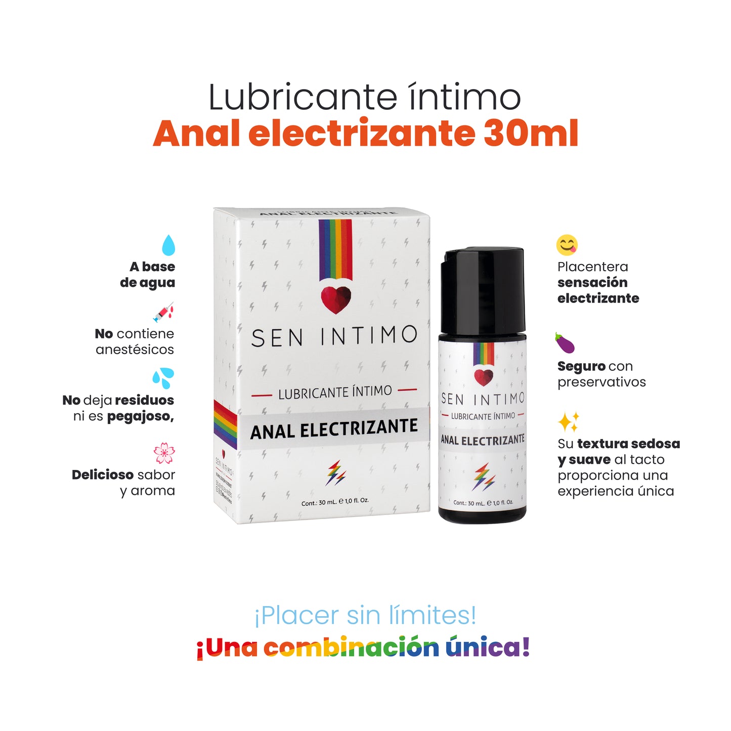 Lubricante Intimo Anal Electrizante Sen Intimo