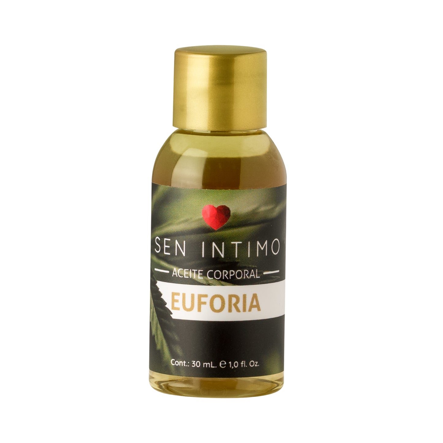 Aceite Corporal Euforia X 30ml Sen Íntimo - Frasco con tapa dorada, aceite para masajes corporales
