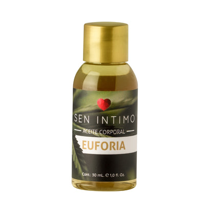 Aceite Corporal Euforia X 30ml Sen Íntimo - Frasco con tapa dorada, aceite para masajes corporales
