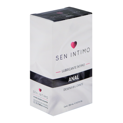 Caja Lubricante Anal Desensibilizante 130ml Sen Íntimo con lidocaína