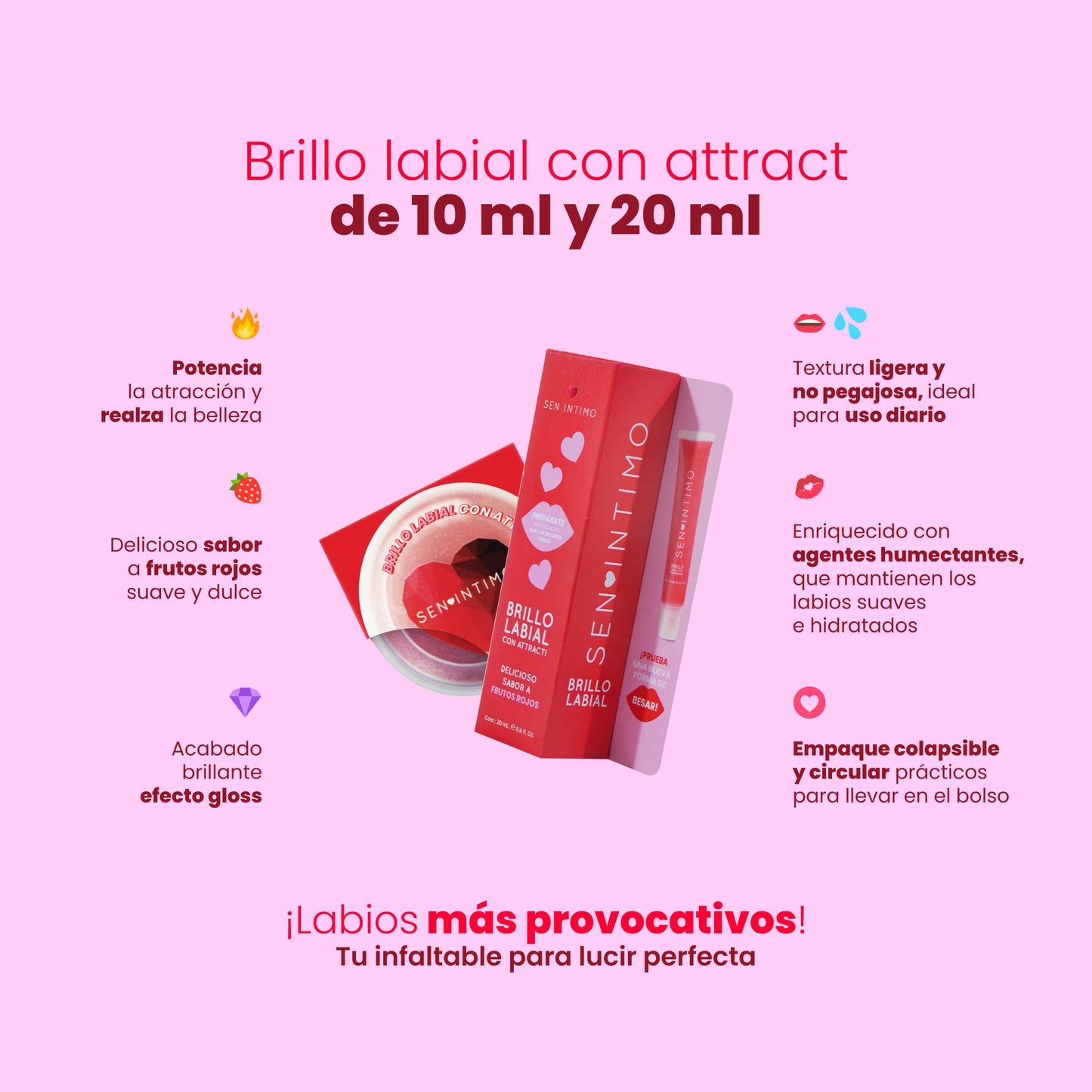 Lip Gloss X 20 Ml Cherry Sen Intimo