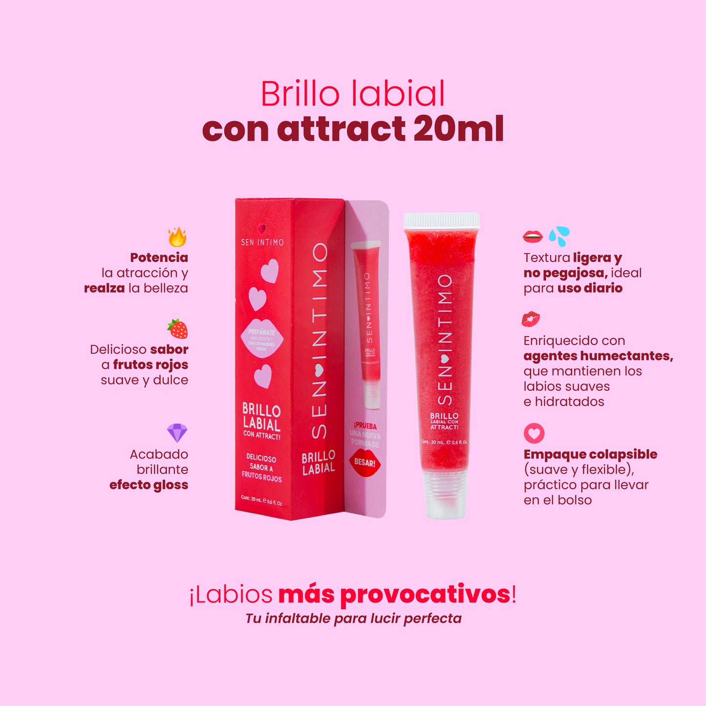 Lip Gloss X 20 Ml Cherry Sen Intimo