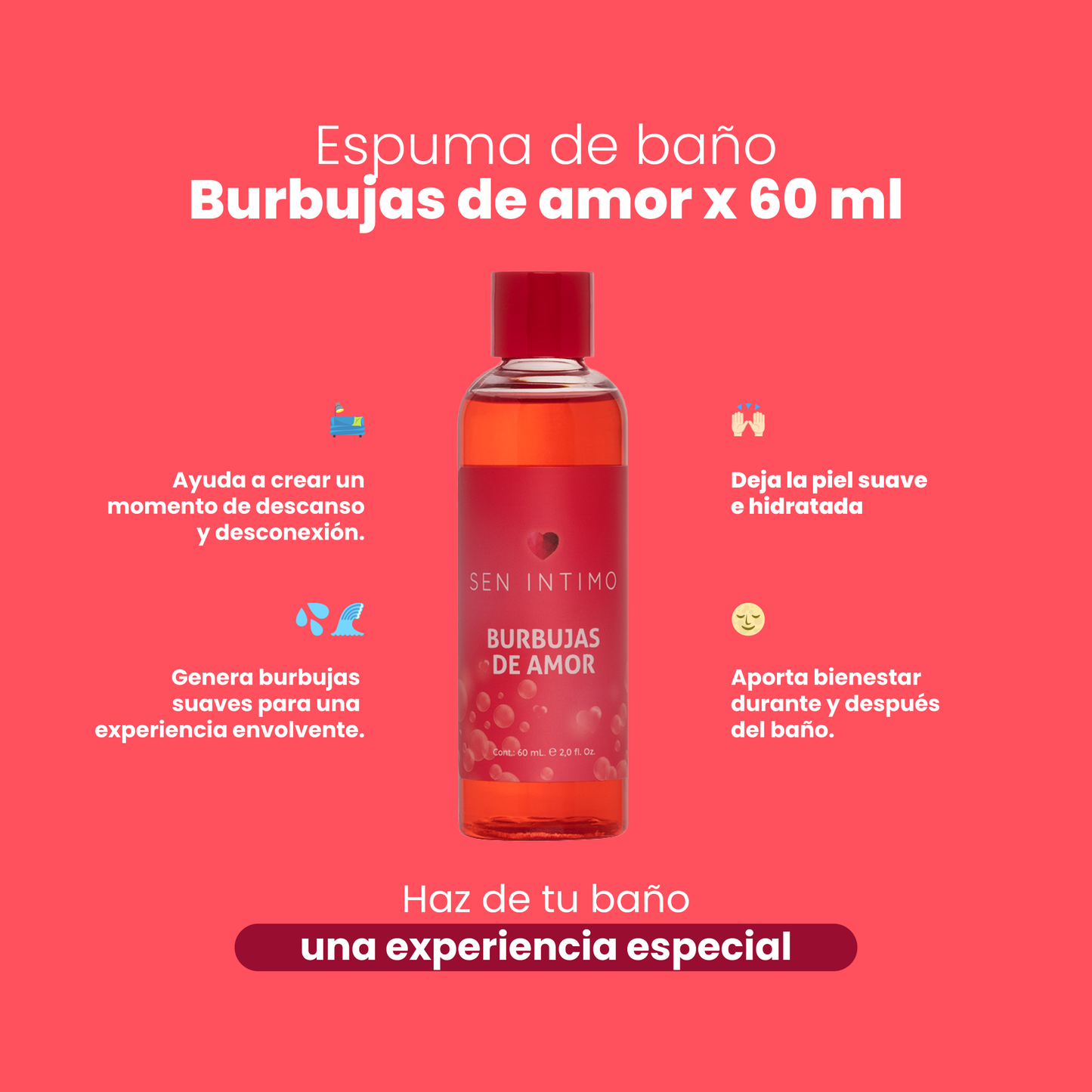 Burbuja De Amor  X 60 Ml Sen Intimo