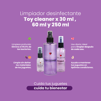 Toy Cleaner X Sen Íntimo - Presentaciones 30ml, 60ml y 250ml