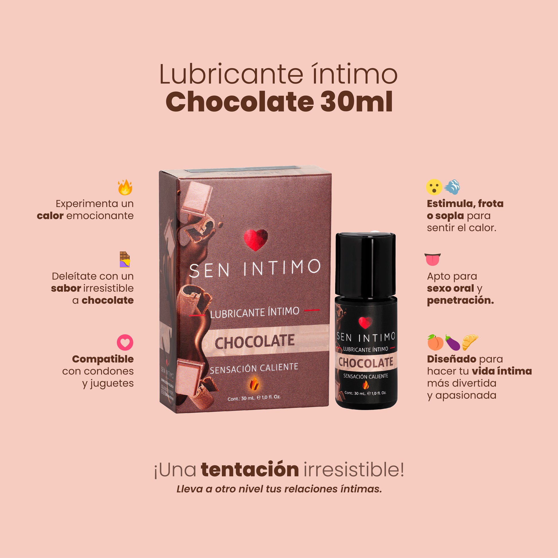 Lubricante ntimo Caliente Chocolate Sen Intimo senintimo.com Lubricante ntimo Caliente Chocolate Sen Intimo senintimo.com