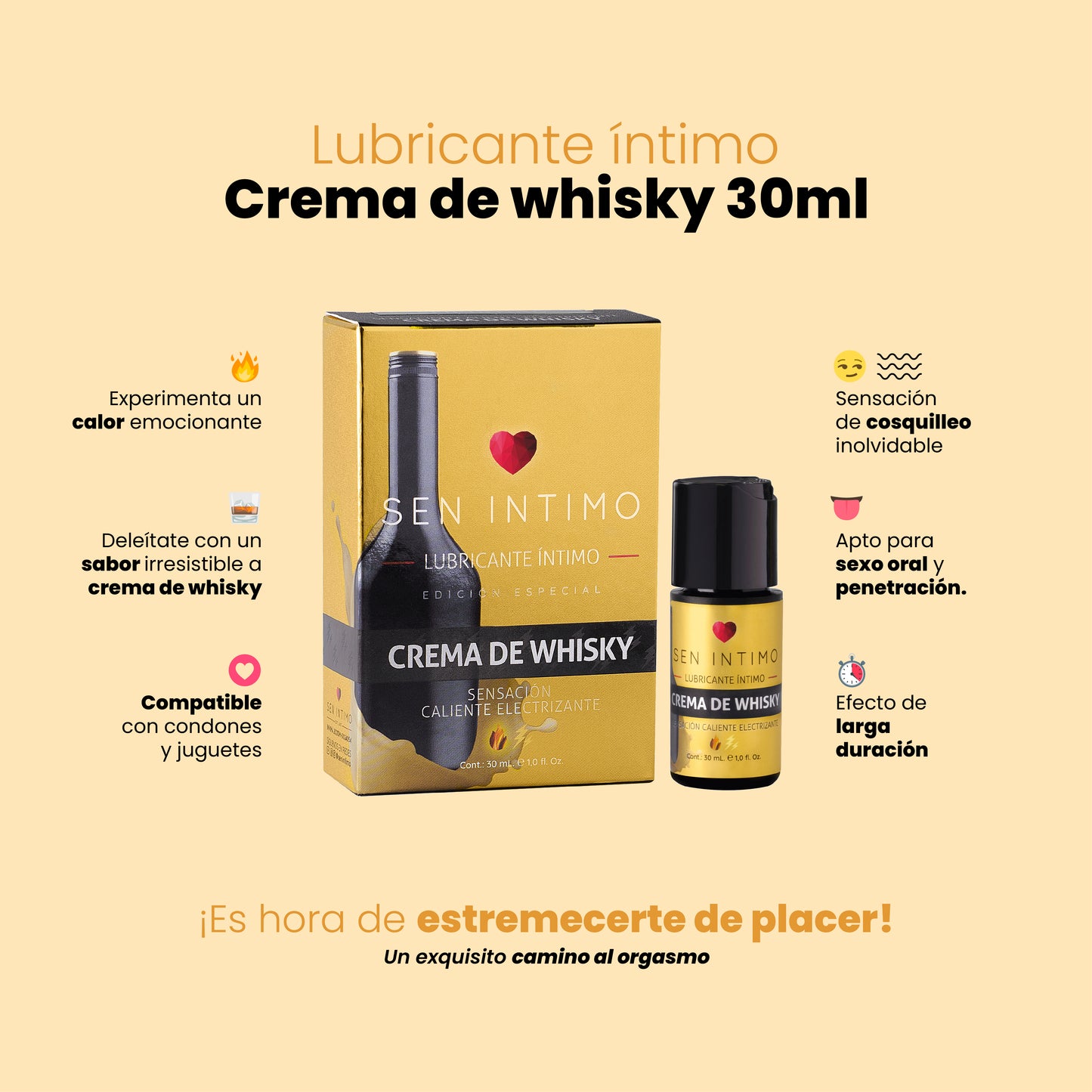 Electrizante Crema de Whisky 30 ML