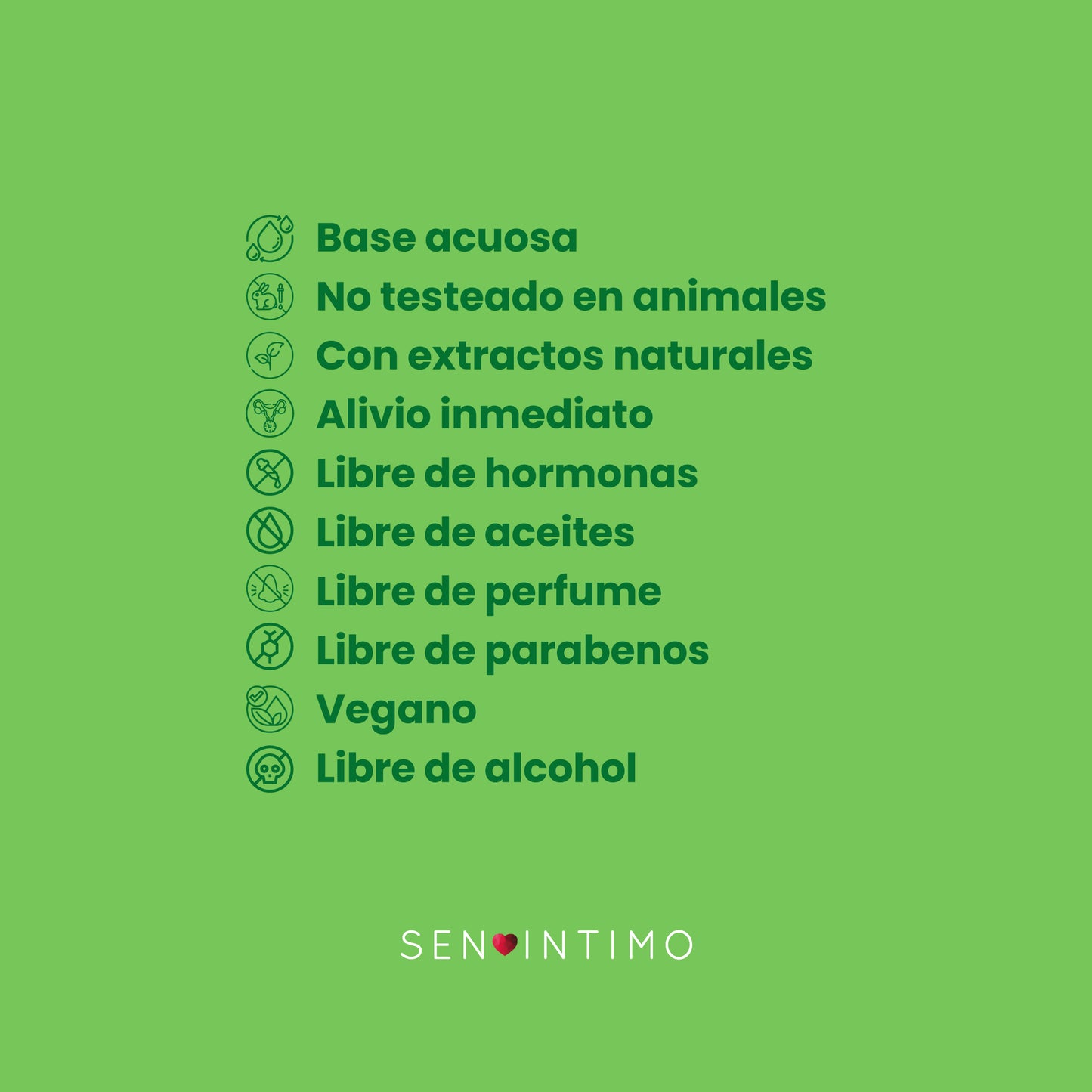 Hemolub Sen Íntimo - base acuosa, vegano, libre de parabenos, con extractos naturales