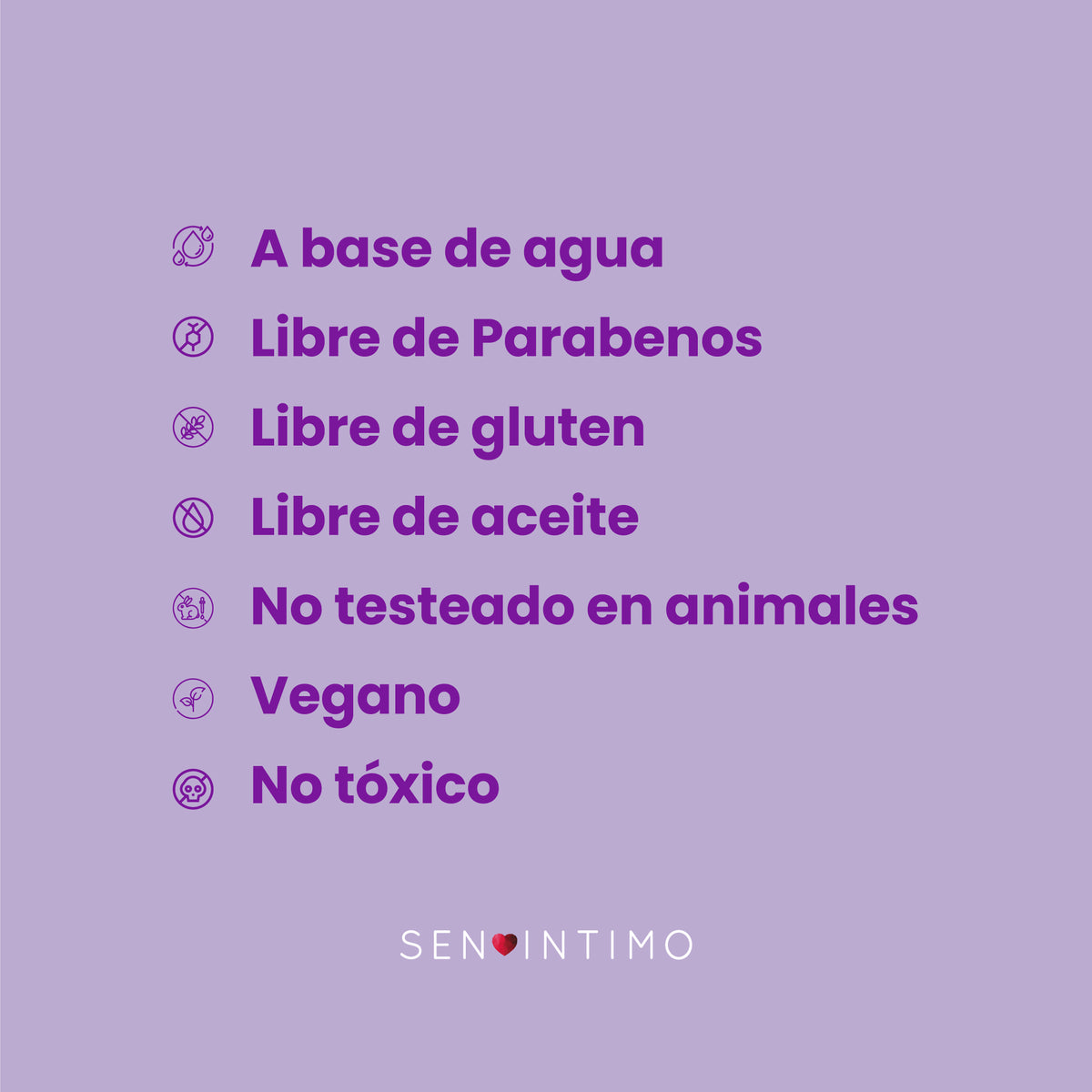 Lubricante Íntimo Estrechante Sen Íntimo - a base de agua, vegano, sin parabenos, no tóxico