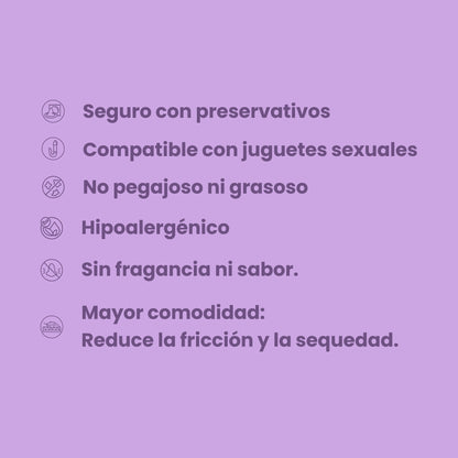 Lubricante Semen Artificial Milk 250ml Sen Íntimo - seis beneficios hipoalérgénico sin fragancia