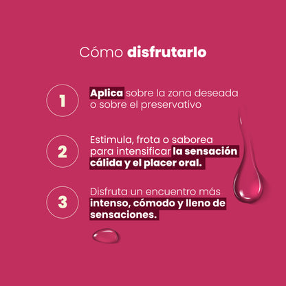 Cómo usar el Lubricante Íntimo Trío Placer Sen Íntimo - aplica estimula frota saborea