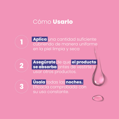 Cómo usar despigmentante íntimo Sen Íntimo - aplicar noche piel limpia y seca