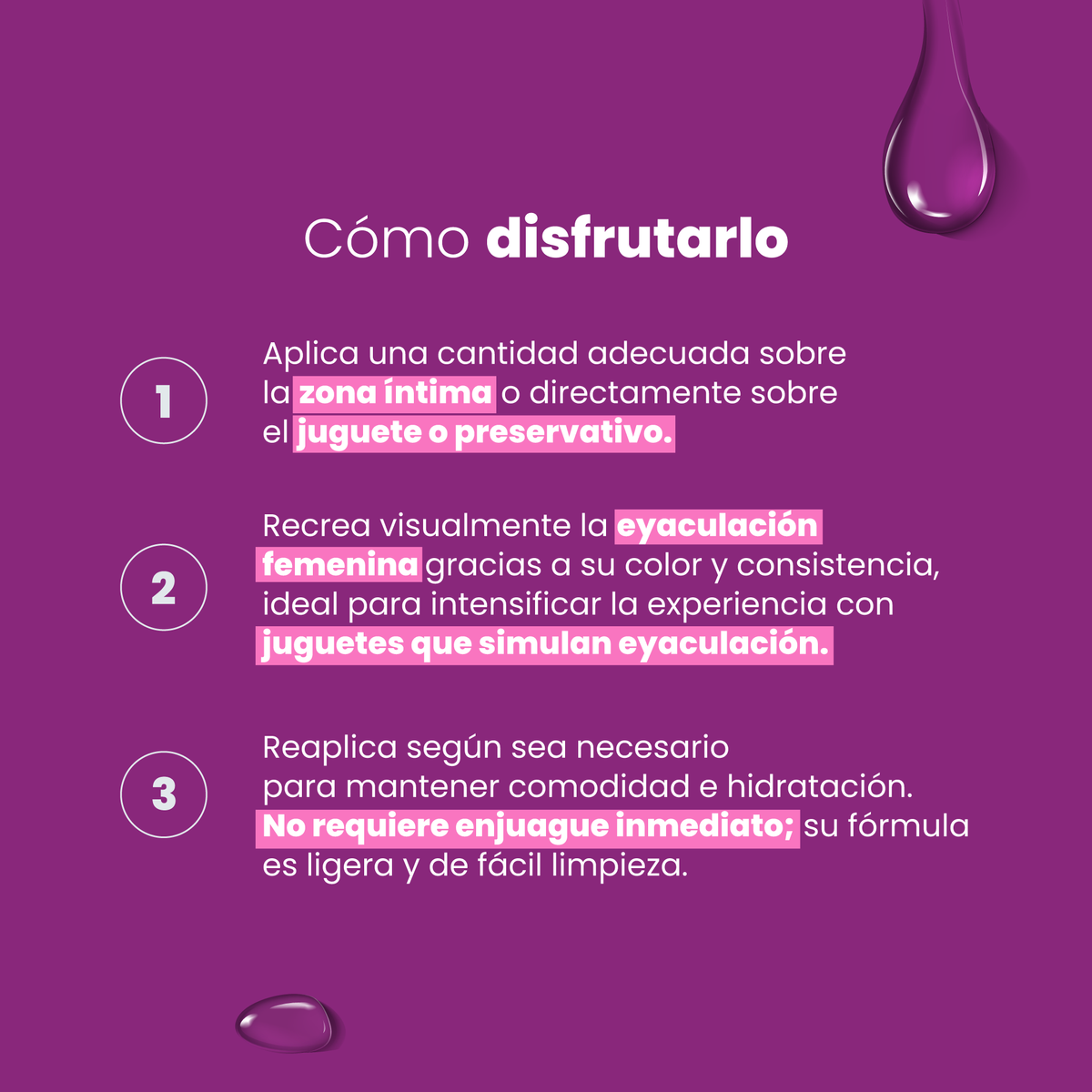 Cómo usar lubricante CUM Sen Íntimo - eyaculación femenina juguetes y preservativos