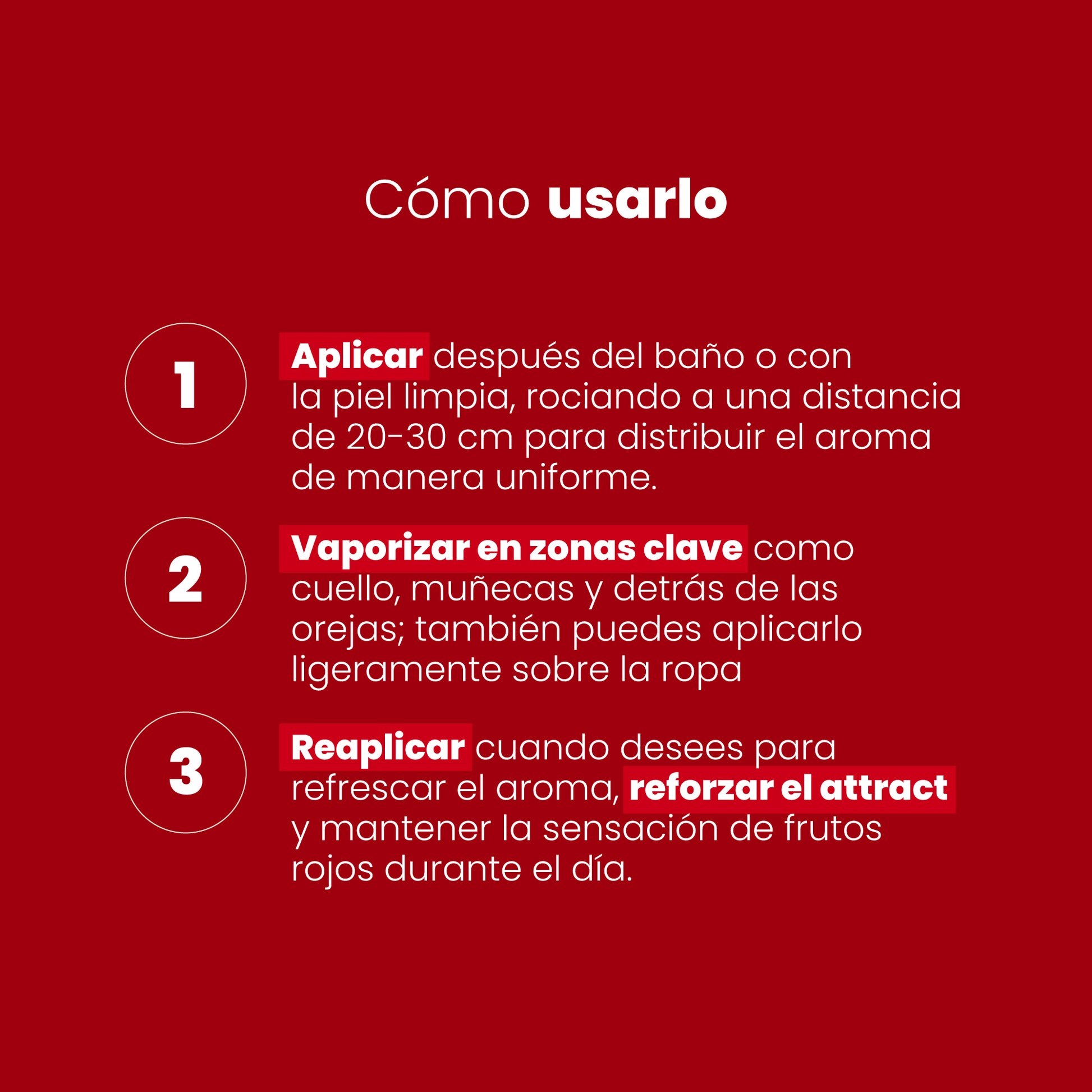 Splash Forever Sen Íntimo - cómo usarlo 3 pasos aplicar vaporizar reaplicar