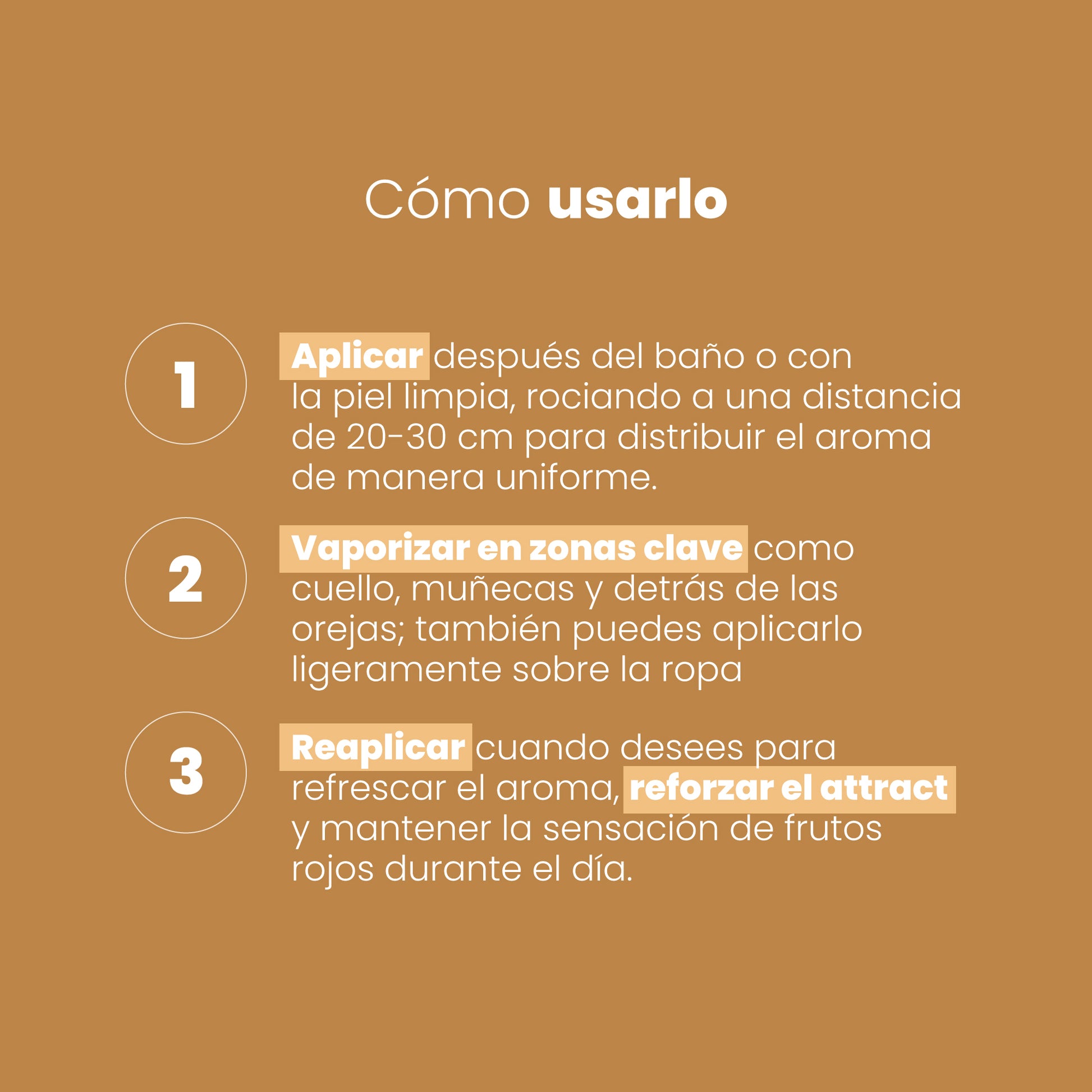 Splash Radiant Sen Íntimo - cómo usarlo 3 pasos aplicar vaporizar reaplicar fragancia tropical
