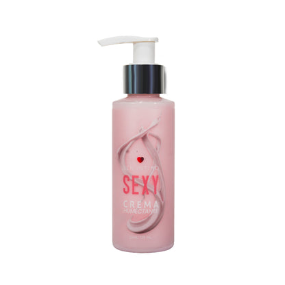 Frasco dispensador Crema Humectante Sexy con Attract 125ml – Sen Íntimo, color rosado
