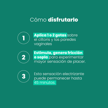 Vibrador Líquido Electrizante Frío X 5 ml