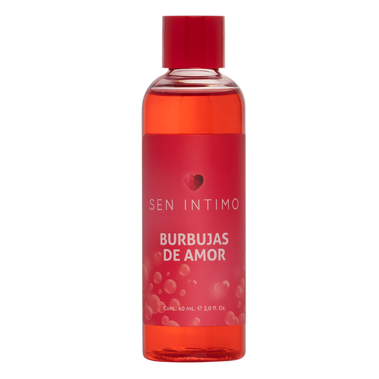Espuma de Baño Burbujas de Amor 60ml Sen Íntimo - Tarro rojo con tapa, espuma hidratante para bañera