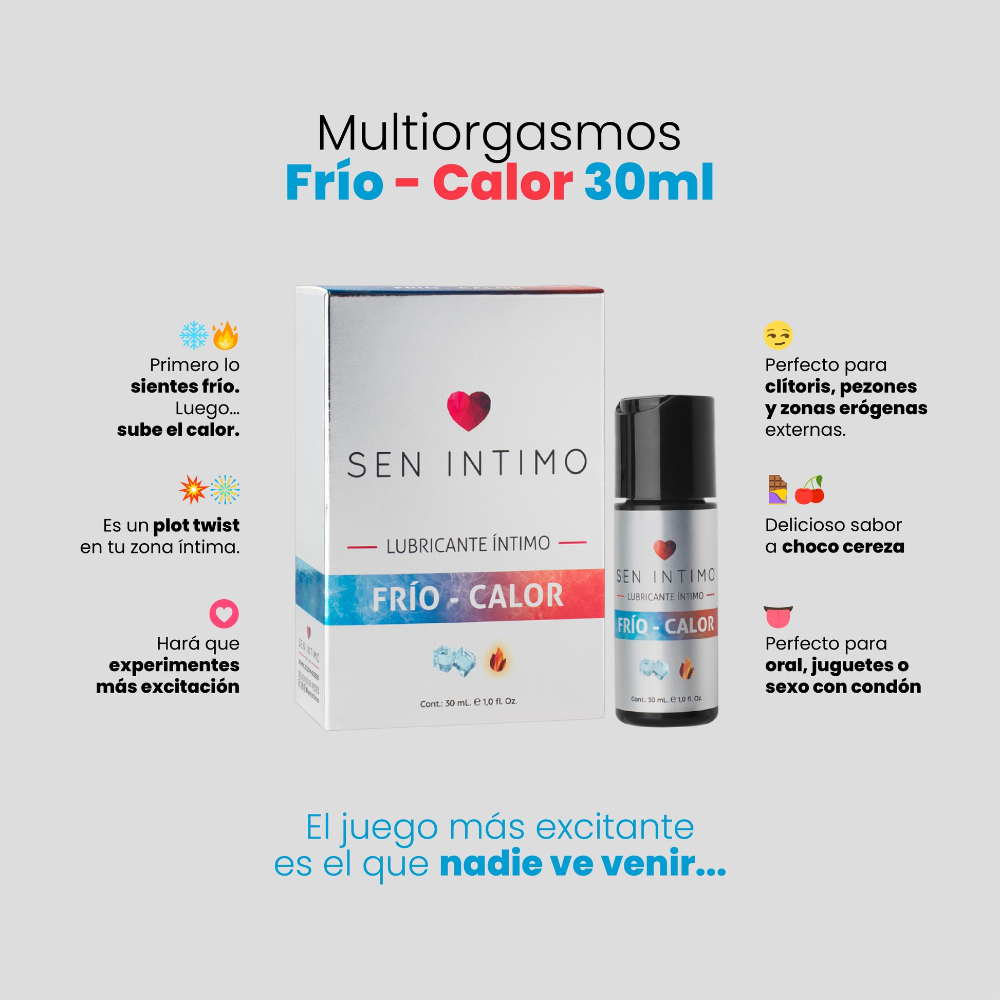 Multiorgasmos Frio/Calor x30 ml Sen Intimo: Lubricante ntimo senintimo.com Multiorgasmos Frio/Calor x30 ml Sen Intimo: Lubricante ntimo senintimo.com