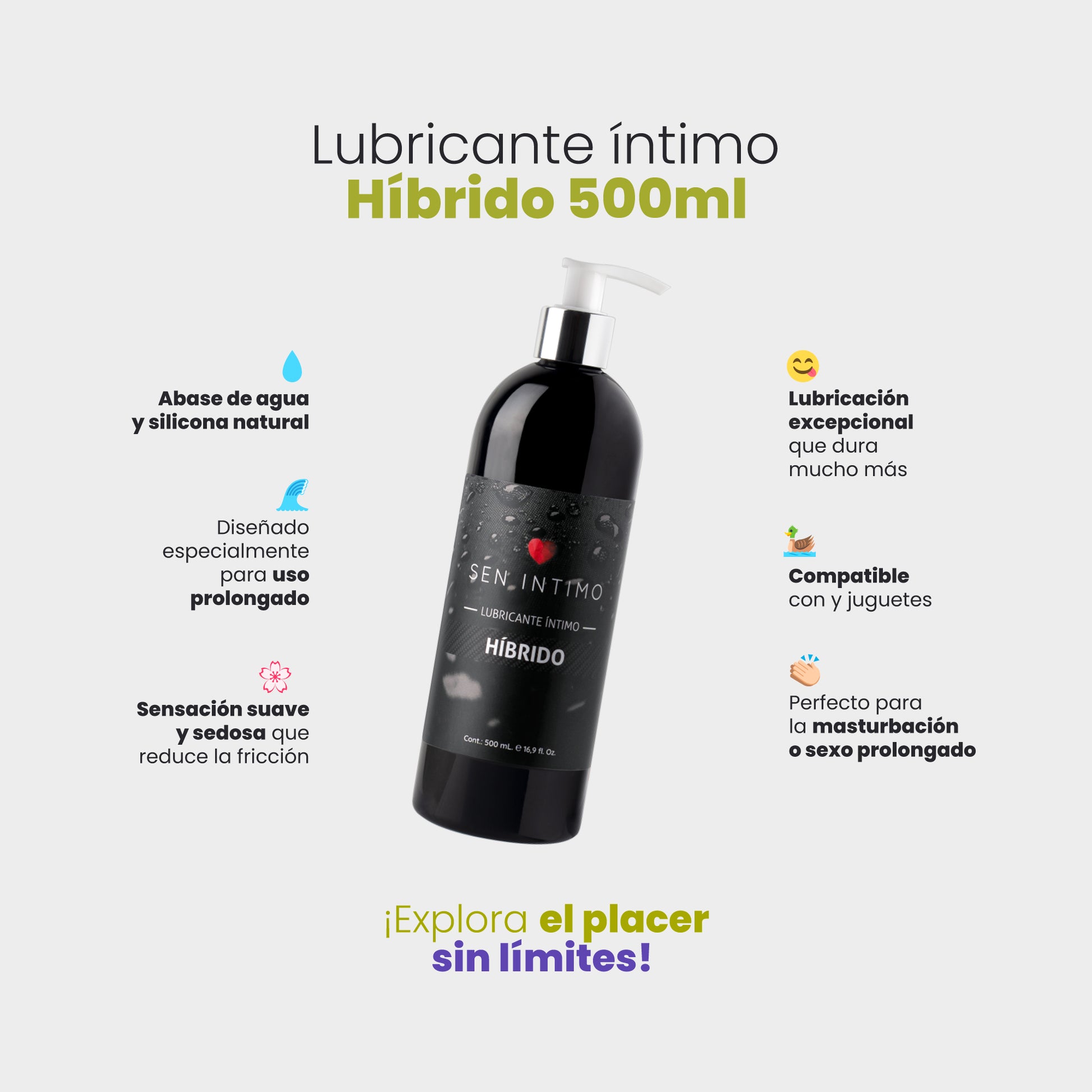 Lubricante ntimo Hbrido x500ml Sen: Experiencias ntimas Prolongadas senintimo.com Lubricante ntimo Hbrido x500ml Sen: Experiencias ntimas Prolongadas senintimo.com