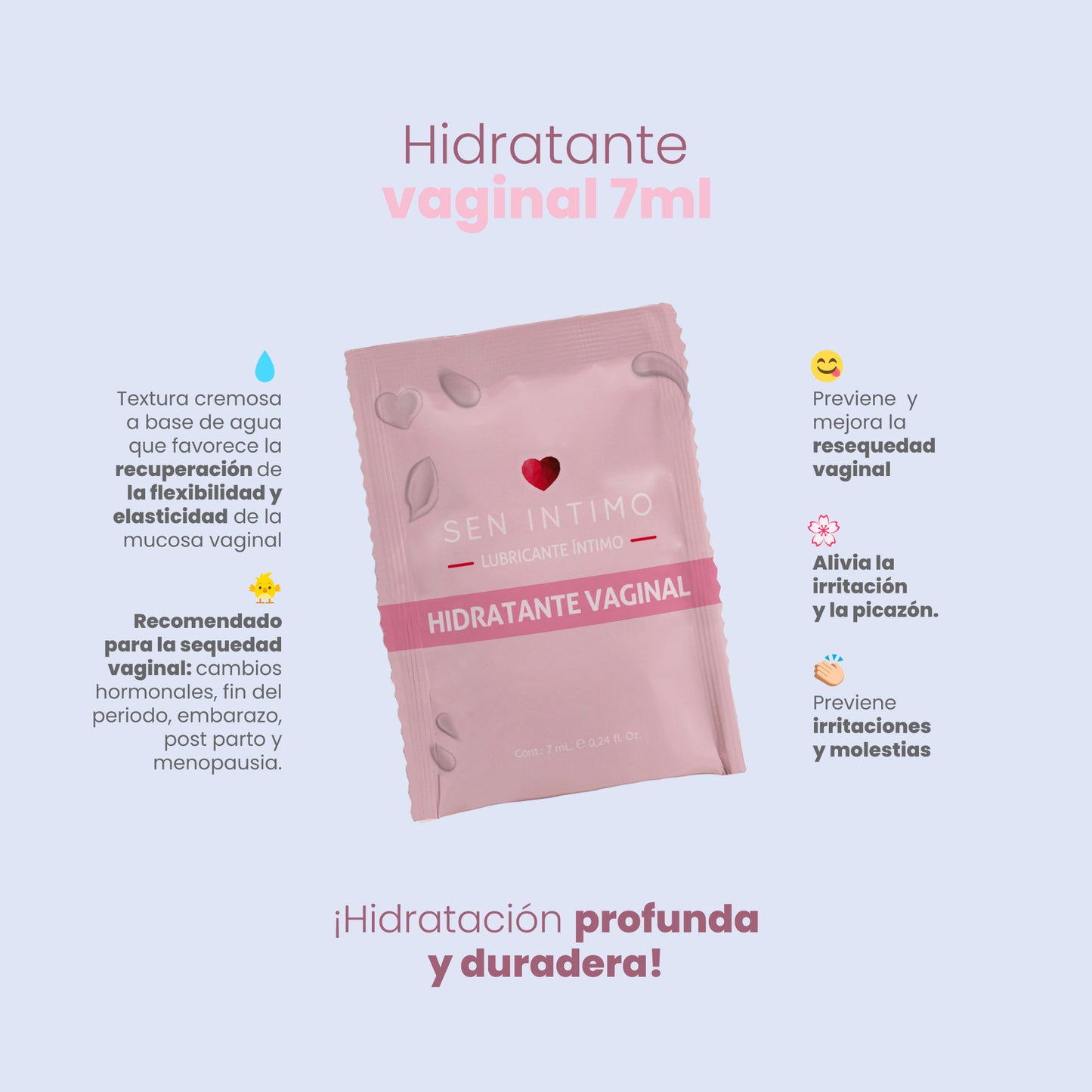 Hidratante Vaginal Sachet x 7 ML