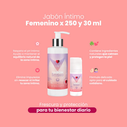 Jabón Íntimo Femenino 30 y 250ml - Sen Íntimo