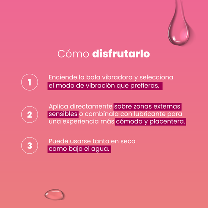 Pink Sen Intimo Vibrating Bullet Kit