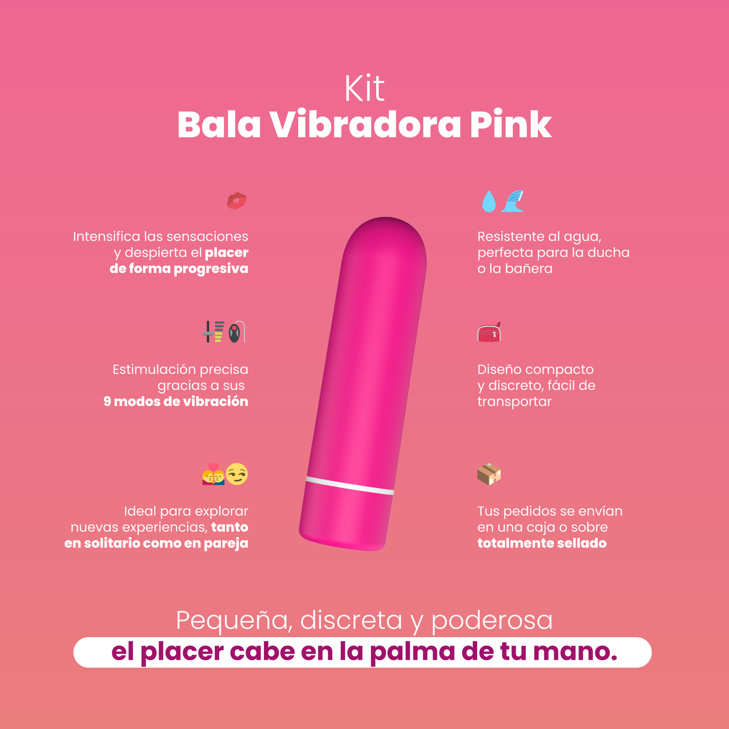 Pink Sen Intimo Vibrating Bullet Kit