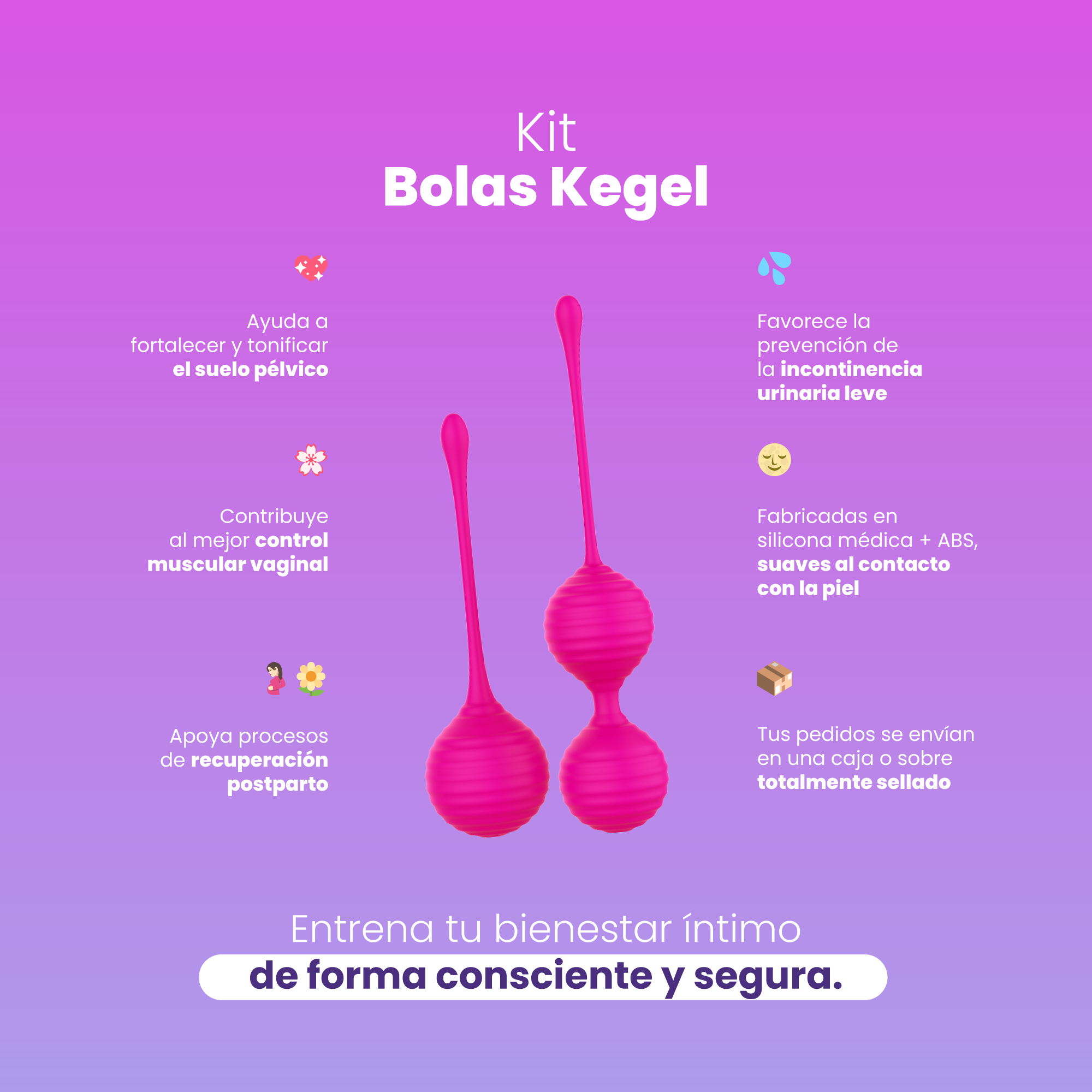 Kit Bolas de Kegel - Entrenamiento Pélvico - Sen Íntimo