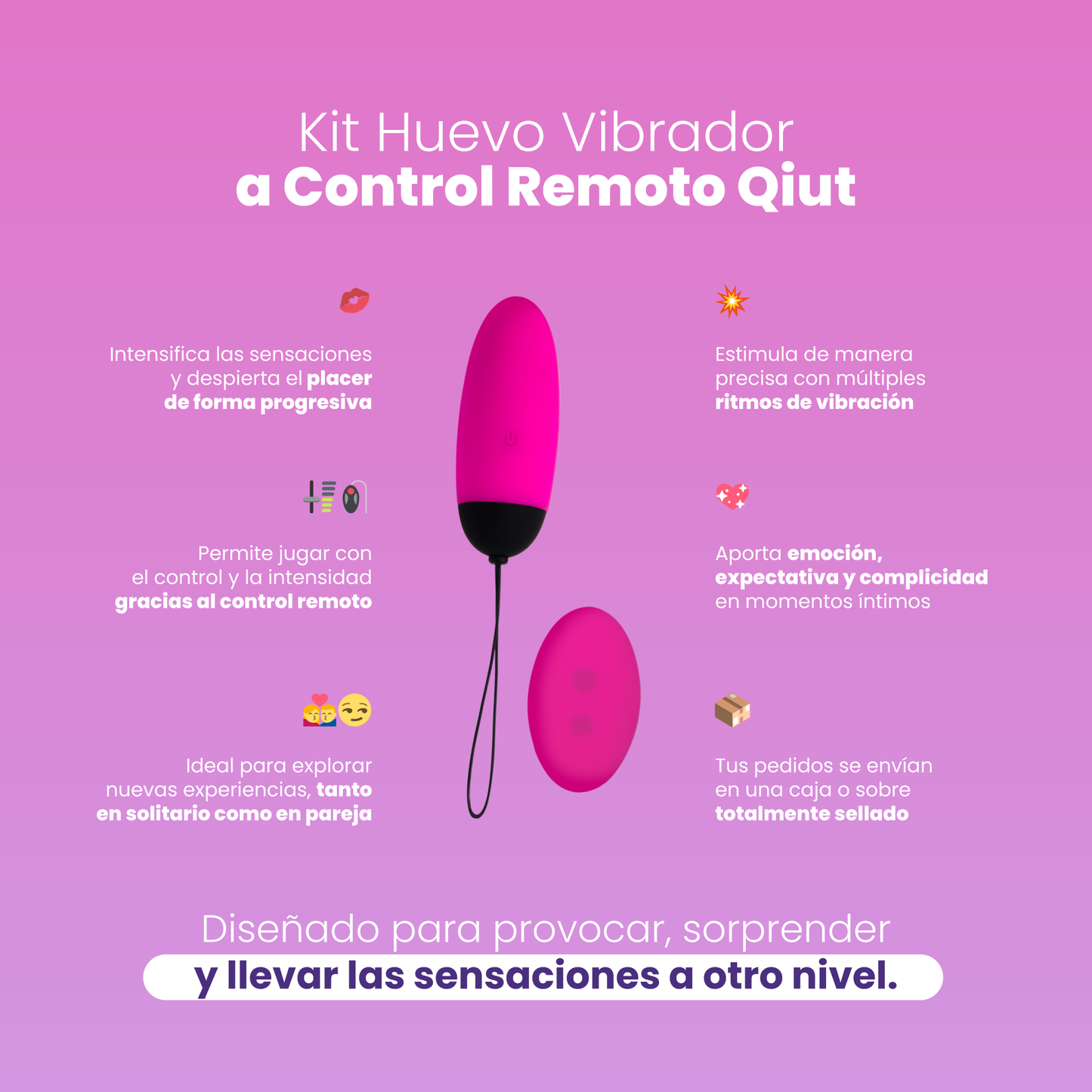 Qiut Sen Intimo Remote Control Vibrating Egg Kit