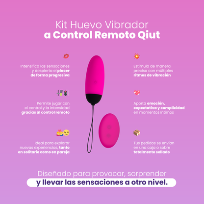 Qiut Sen Intimo Remote Control Vibrating Egg Kit