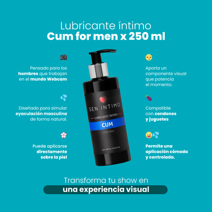 Lubricante Cum For Men X 250 Ml Sen Intimo