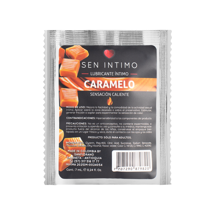 Lubricante Caliente Caramelo Sen Intimo