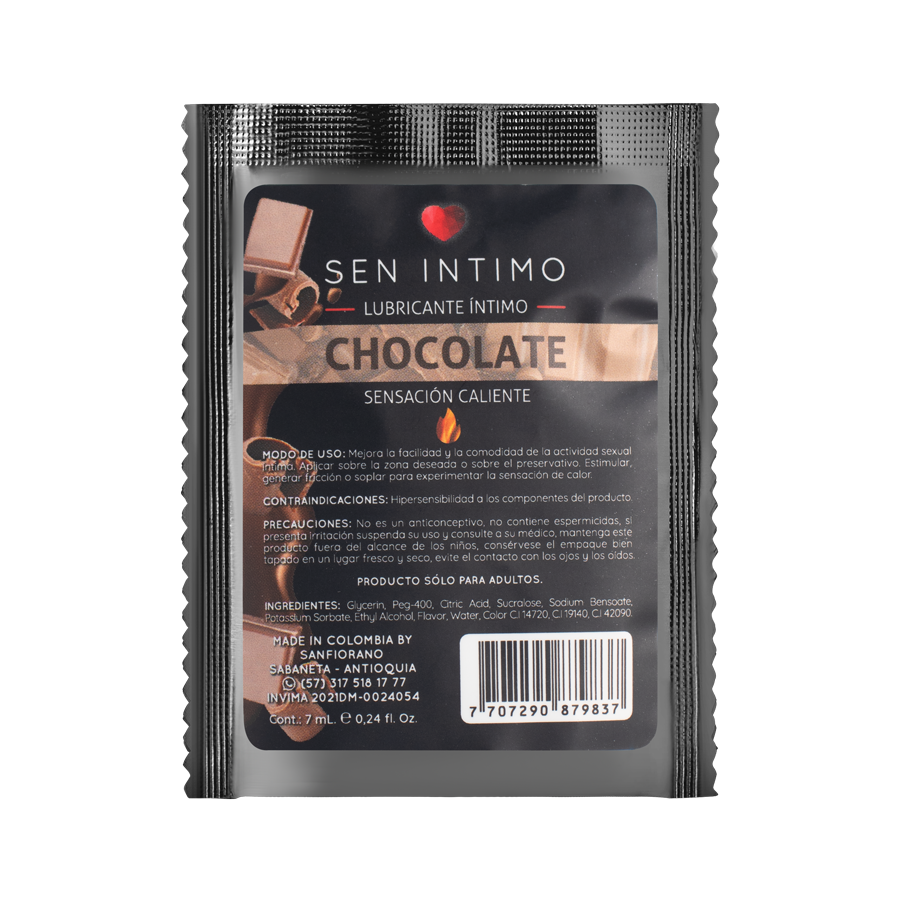 Lubricante Caliente Chocolate Sen Intimo