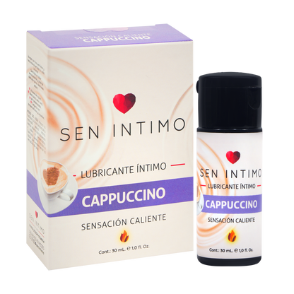 Lubricante Íntimo Caliente Cappuccino 30ml caja y frasco - Sen Íntimo