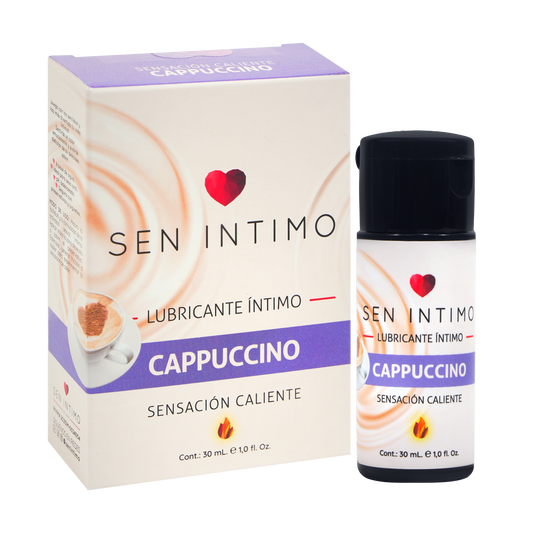 Lubricante Íntimo Caliente Cappuccino 30ml caja y frasco - Sen Íntimo