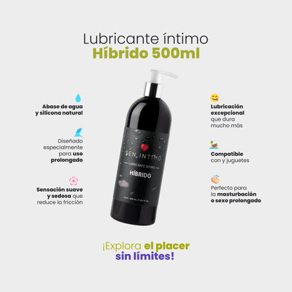 Lubricante Íntimo Híbrido 500ml para modelos webcam - Sen Íntimo