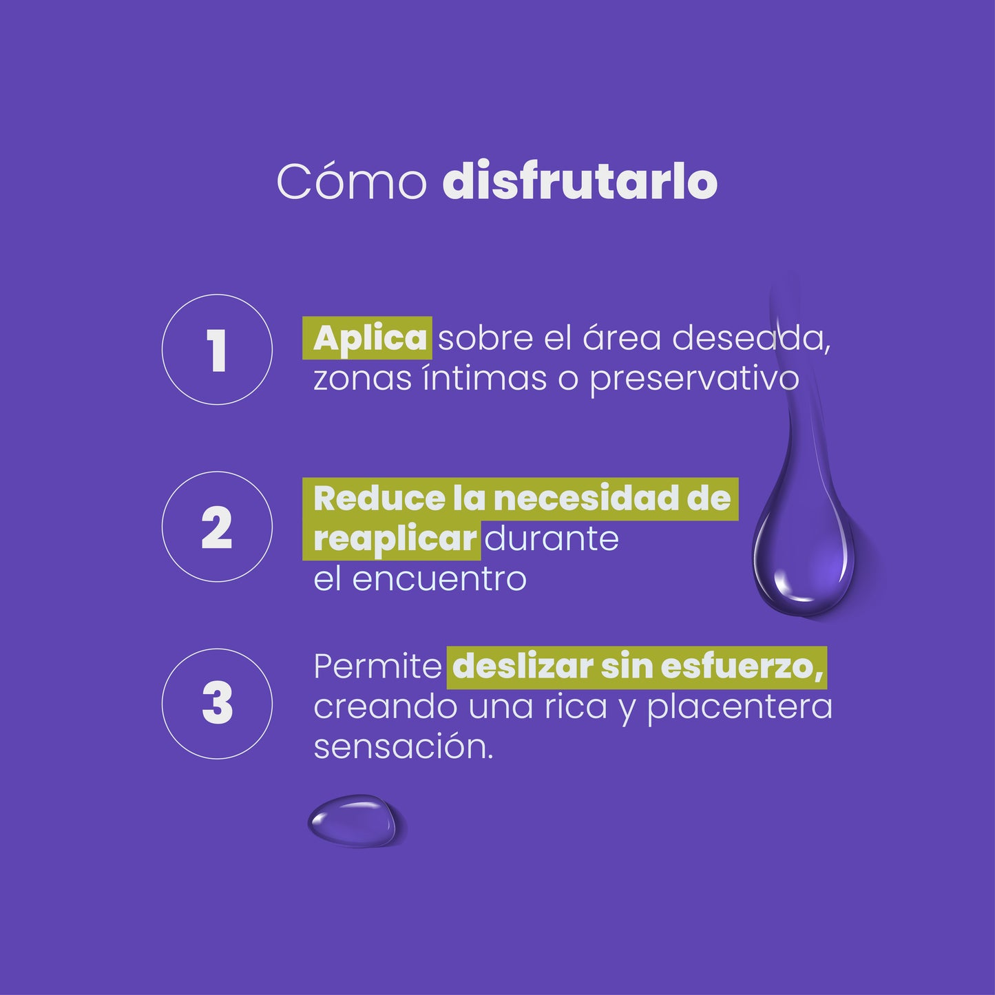 Cómo usar lubricante íntimo híbrido paso a paso - Sen Íntimo