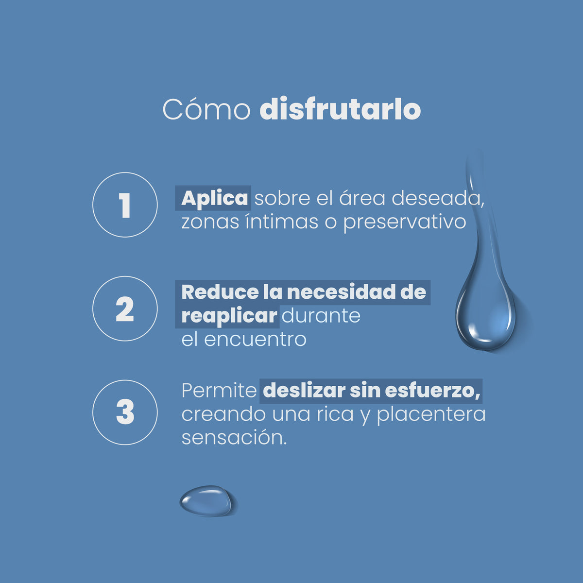 Cómo usar el Lubricante Híbrido Premium Sen Íntimo - aplica, reduce necesidad de reaplicar, desliza