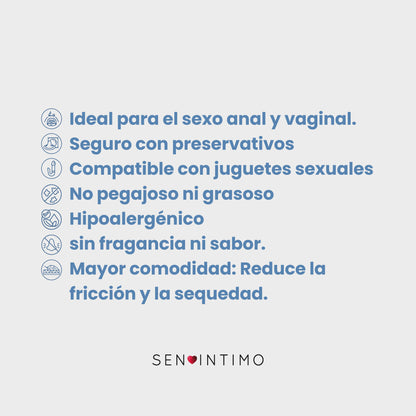 Lubricante Híbrido Premium Sen Íntimo - certificaciones y precauciones