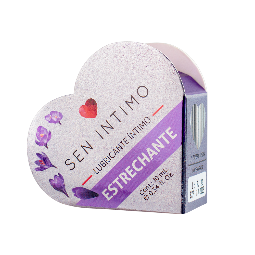 Lubricante Estrechante Corazón 10ml Sen Íntimo - aumenta fricción y contacto, uso íntimo femenino