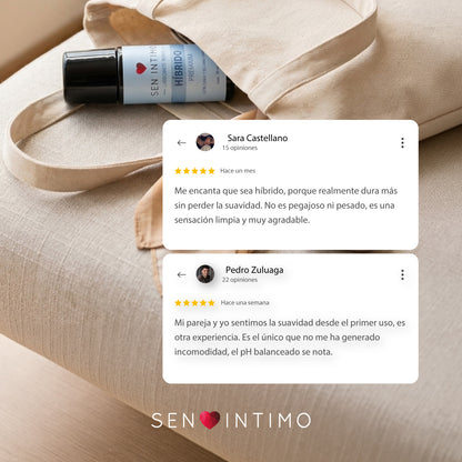 Opiniones reales del Lubricante Híbrido Premium Sen Íntimo - pH balanceado y sensación limpia