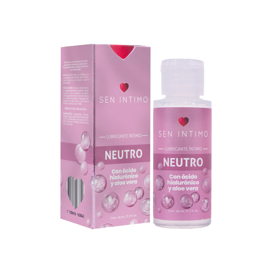 Lubricante íntimo neutro con ácido hialurónico y aloe vera 60ml - Sen Íntimo