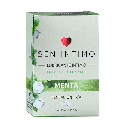 Caja Lubricante Íntimo Menta Sen Íntimo 30ml - sensación fría