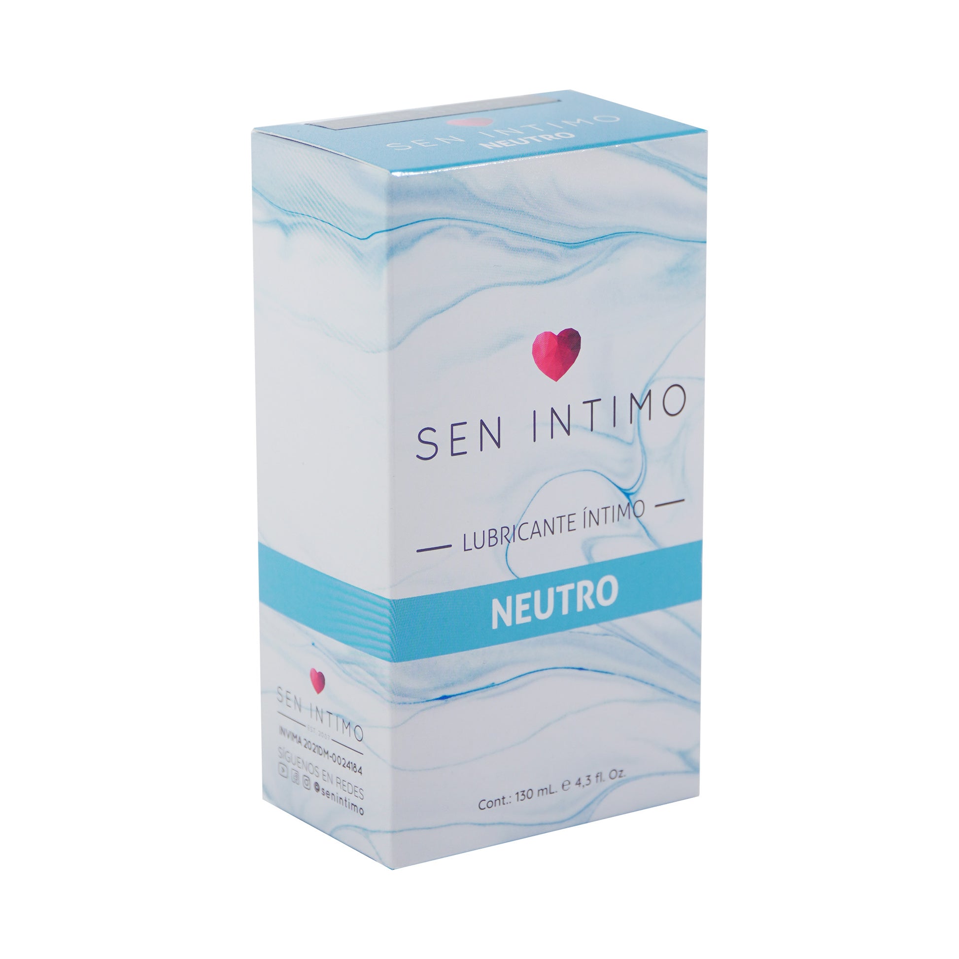 Lubricante Íntimo Neutro 130ml Sen Íntimo - presentación caja 4.3 fl oz