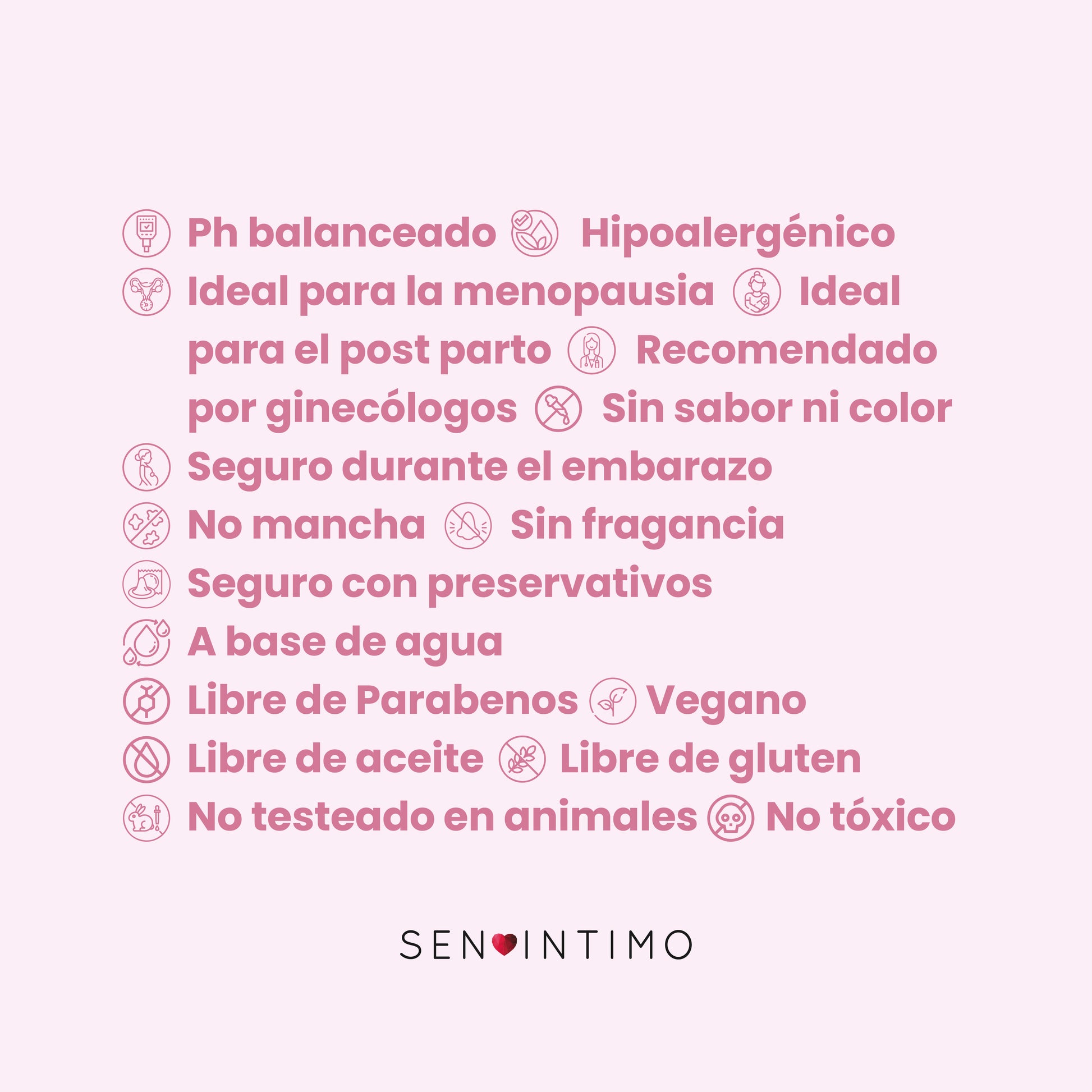 Lubricante Íntimo Neutro Sen Íntimo - pH balanceado hipoalergénico vegano libre de parabenos menopausia postparto