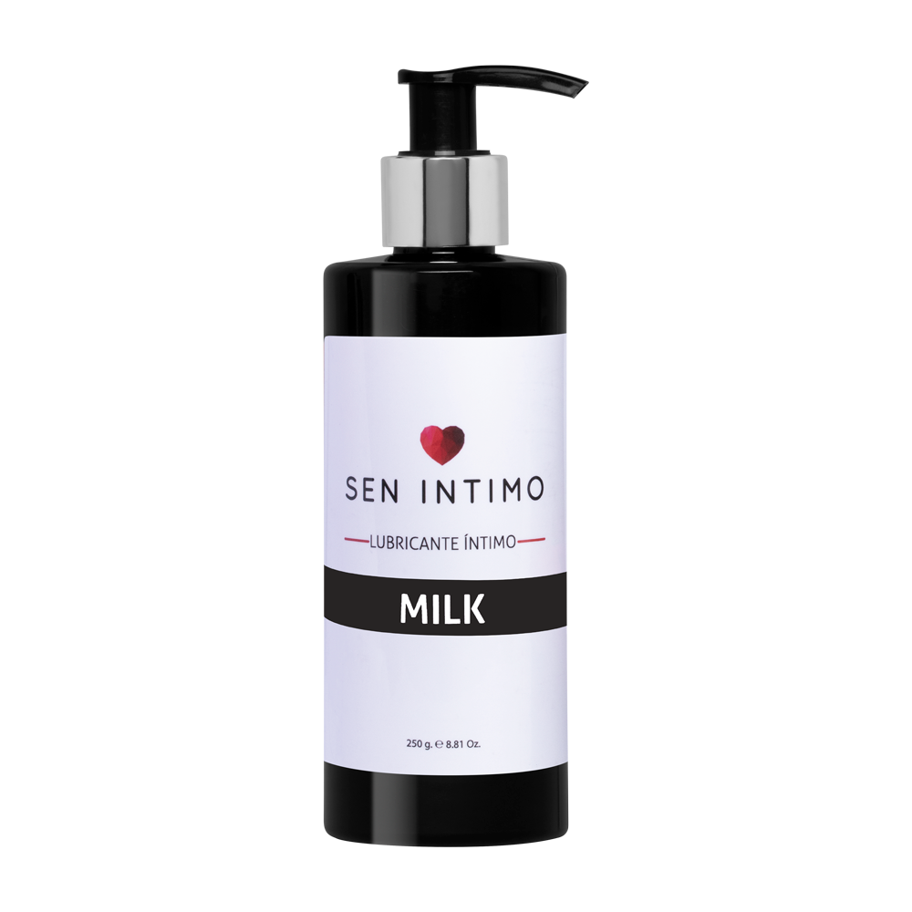 Lubricante íntimo Semen Artificial Milk Sen Íntimo 250ml - frasco bomba presentación frontal
