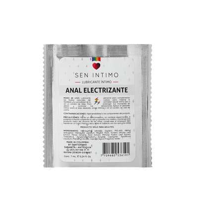 Lubricante Anal Electrizante Sen Íntimo sachet 7ml - lubricante íntimo anal